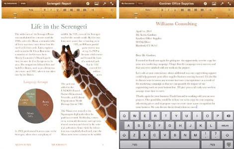 pages ipad app